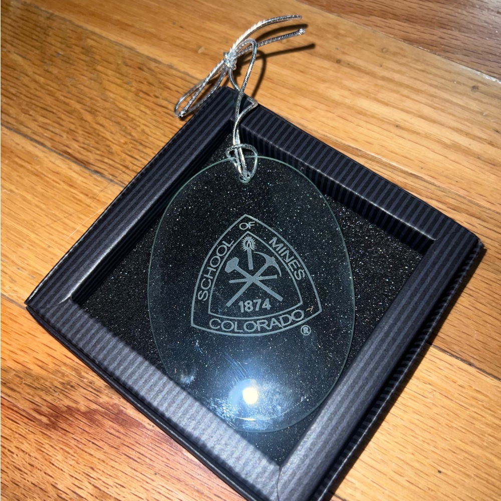 Brand new School of Mines ornament